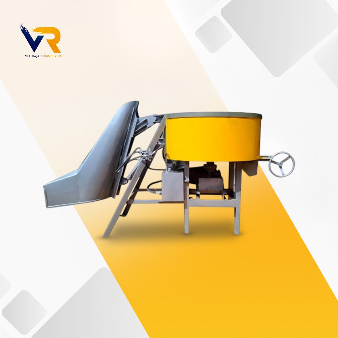 Pan Mixer Machine with Hopper 400 KG